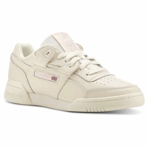 Reebok WORKOUT PLUS VINTAGE Turnschuhe Damen - Weiß/Rosa - DE 230-CBU